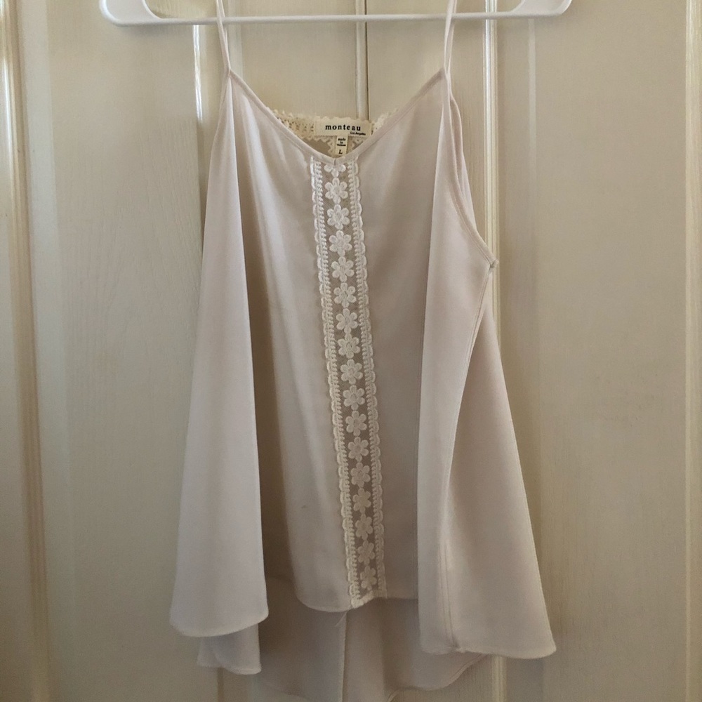 Monteau cream tank top